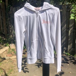 White juicy Couture zip up